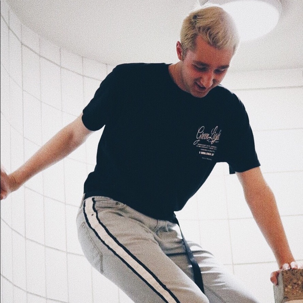 HAND PAINTED SIDE STRIPE JEANS